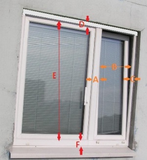 Замер пластикового окна для рамочной москитной сетки - 1