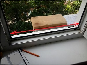Замер пластикового окна для рамочной москитной сетки - 2