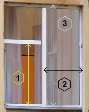 Снятие размеров пластикового окна под рулонную москитную сетку - 1
